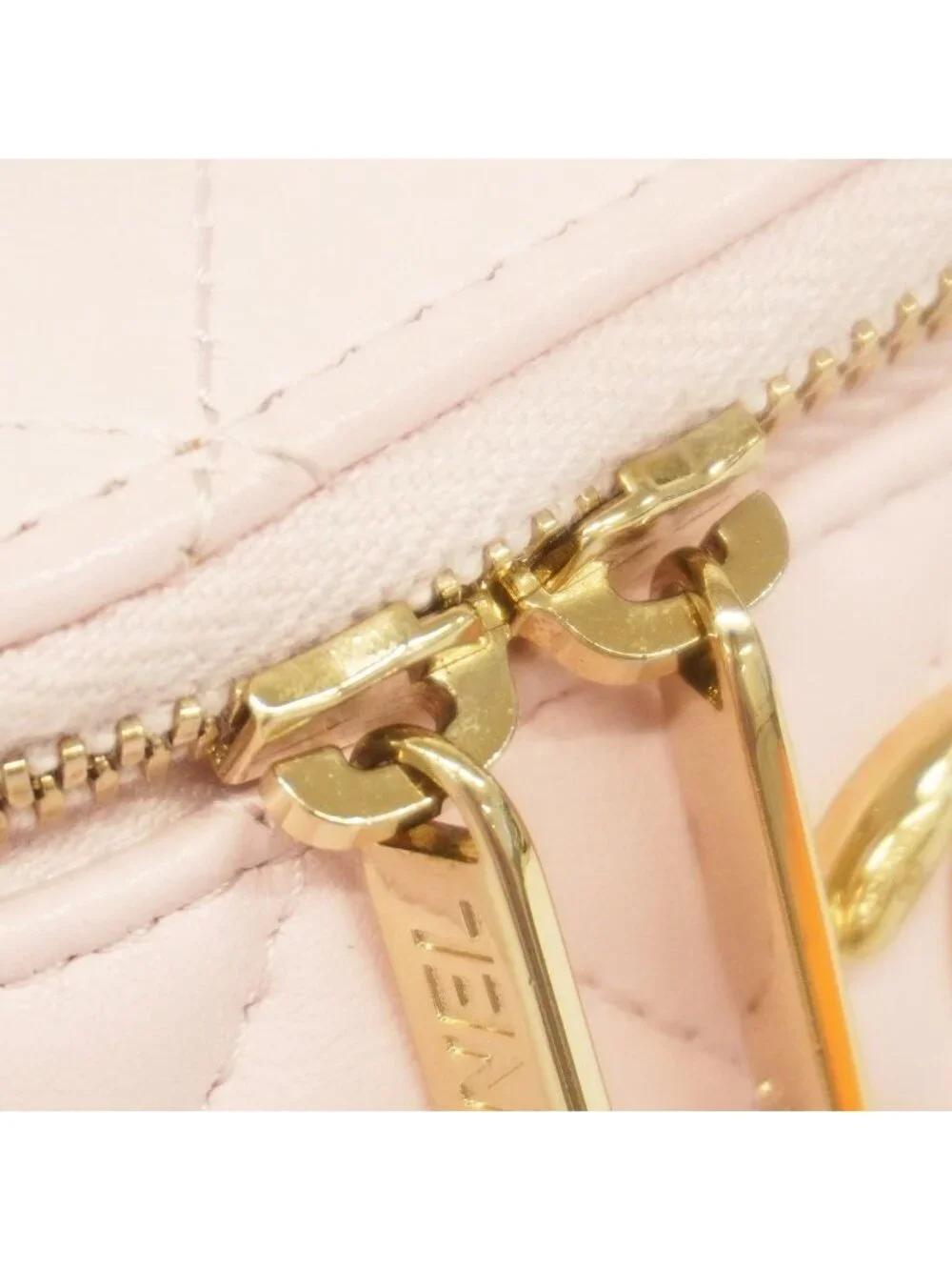 Chanel Shoulder Bag Quilted Lambskin Pink Champagne Gold
